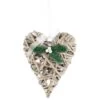 B&M Hanging Wicker Heart - White 2 B&M Hanging Wicker Heart - White -B&M 372613 wicker heart white