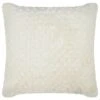 B&M Waffle Faux Fur Cushion 48 X 48cm - Cream -B&M 373068 waffle faux fur cushion cream