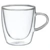 B&M Double Walled Glass Coffee Mug -B&M 375233 double walled glass coffee mug
