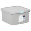 B&M Waffle Clip Box 25.5L - Grey 1 B&M Waffle Clip Box 25.5L - Grey -B&M 375472 grey 25 5l waffle clip box