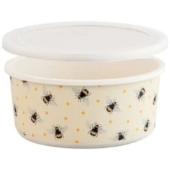 B&M Round Tubs 2pk - Bees -B&M 375966 2pk reuse and repurpose round tubs bee 2