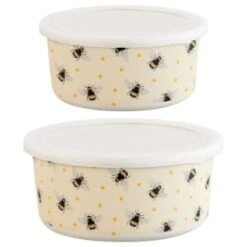 B&M Round Tubs 2pk - Bees -B&M 375966 2pk reuse and repurpose round tubs bee 5