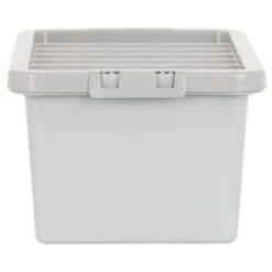 B&M Storage Box With Lid 11L - Graphite 10 B&M Storage Box With Lid 11L - Graphite -B&M 377031 11l storage box grey