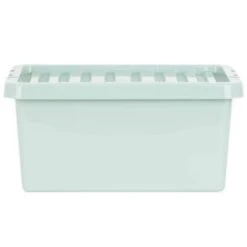 B&M Storage Box With Lid 11L - Sage 10 B&M Storage Box With Lid 11L - Sage -B&M 377036 11l storage box sage