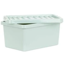 B&M Storage Box With Lid 11L - Sage 8 B&M Storage Box With Lid 11L - Sage -B&M 377036 11l storage box sage 4