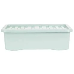 B&M Under Bed Storage Box 32L - Sage 9 B&M Under Bed Storage Box 32L - Sage -B&M 377040 under bed storage box 32l sage