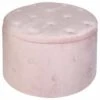 B&M Round Blush Ottoman -B&M 378067 round blush ottoman