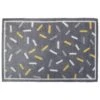 B&M Eco Flex Doormat - Confetti -B&M 379096 eco flex doormat ochre and grey dash
