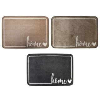B&M Super Soft Washable Slogan Mat 50 X 70cm - Grey 4 B&M Super Soft Washable Slogan Mat 50 X 70cm - Grey - Image 2