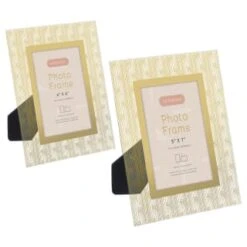 B&M Harmony Glass Photo Frame 4 X 6" - Gold -B&M 380067 380068 harmony glass photo frame main