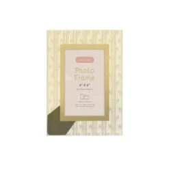 B&M Harmony Glass Photo Frame 4 X 6" - Gold -B&M 380067 harmony glass photo frame 4x6 1