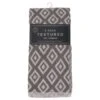 B&M Grey Textured Tea Towels 3pk -B&M 380238 3pk textured tea towels grey