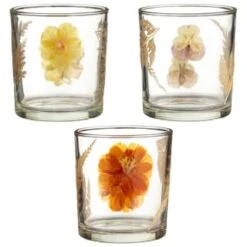 B&M Dried Flowers Tealight Holder - Orange 7 B&M Dried Flowers Tealight Holder - Orange -B&M 380589 dried flowers tealight holder group