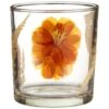 B&M Dried Flowers Tealight Holder - Orange -B&M 380589 dried flowers tealight holder orange
