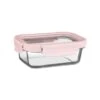 B&M Pink Glass Food Container - Small -B&M 380661 glass food container pink small 2