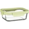 B&M Green Glass Food Container - Large -B&M 380662 glass food container green large 3