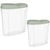 B&M Cereal Storage Container Set 2pk - Sage -B&M 380752 cereal storage set 2 peice sage
