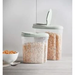 B&M Cereal Storage Container Set 2pk - Sage 15 B&M Cereal Storage Container Set 2pk - Sage -B&M 380752 cereal storage set 2 peice sage 6