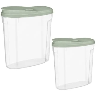 B&M Cereal Storage Container Set 2pk - Sage 3 B&M Cereal Storage Container Set 2pk - Sage