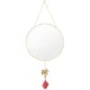 B&M Tassel Mirror -B&M 380923 round gold tassel mirror