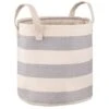 B&M Perissa Nordic Striped Basket - Blue & White -B&M 381872 nordic basket