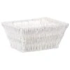 B&M Syros Mini Wicker Basket - White -B&M 381905 syros mini basket white