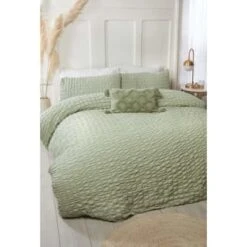 B&M Lara King Duvet Set - Sage