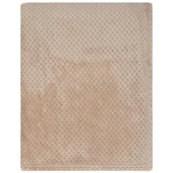 B&M Supersoft Waffle Throw - Stone -B&M 383145 waffle stone throw 3