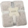 B&M Waffle Throw - Silver 2 B&M Waffle Throw - Silver -B&M 383149 home collection supersoft waffle throw 4
