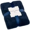 B&M Waffle Throw - Navy -B&M 383150 waffle throw navy