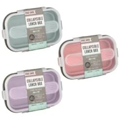 B&M Collapsible Lunch Box - Sage 12 B&M Collapsible Lunch Box - Sage -B&M 383522 collapsible lunch box group