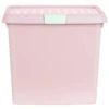 B&M Waffle Clip Box Storage Cube 14L - Dusty Pink -B&M 384965 dusky pink 14l waffle clip box cube.5