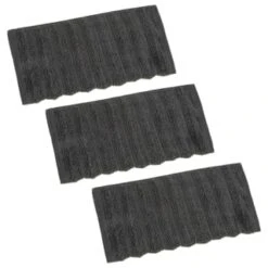 B&M Retreat Face Cloth 3pk - Charcoal -B&M 386222 3pk retreat face cloths charcoal
