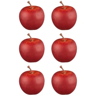 B&M Apple Decorations 6pk 5 B&M Apple Decorations 6pk - Image 3