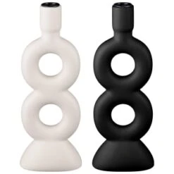 B&M Dinner Candle Holder - Black -B&M 387583 dinner candle holder group 2