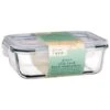 B&M Large Eco Glass Clip Lock Food Container 2 B&M Large Eco Glass Clip Lock Food Container -B&M 388506 large glass clip lock food container