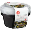 B&M Stackable Meal Prep Bowls 6pk -B&M 388510 meal prep bowls 6pk