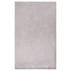 B&M Cosy At Home Silver Teddy Throw -B&M 388657 teddy throw silver 2