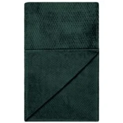 B&M Waffle Throw - Dark Green -B&M 388773 waffle throw dark green