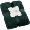 B&M Waffle Throw - Dark Green -B&M 388773 waffle throw dark green 4