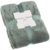 B&M Waffle Throw - Sage -B&M 388813 waffle throw sage 4