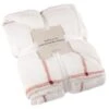 B&M Winston Check Sherpa Throw - White -B&M 388854 winston check throw with sherpa