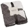 B&M Montana Two Tone Sherpa Throw - Charcoal 1 B&M Montana Two Tone Sherpa Throw - Charcoal -B&M 388866 montana two tone sherpa throw charcoal