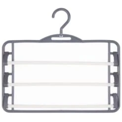 B&M Swivel Hook Trouser Hangers 2pk 9 B&M Swivel Hook Trouser Hangers 2pk -B&M 389260 home organisation co 2pk trouser hangers 3