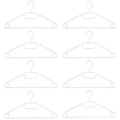 B&M Swivel Hook Hangers 8pk - White 7 B&M Swivel Hook Hangers 8pk - White -B&M 389279 home organisation 8pk swivel hook hangers white 2