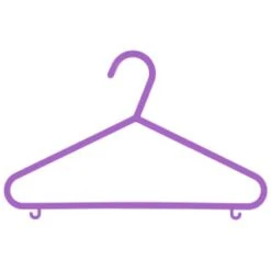 B&M Children's Hangers 10pk - Pastel -B&M 389289 home organisation co 10pk childrens hangers girl 3