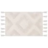 B&M Diamond Flatweave Bath Mat - Cream -B&M 389627 mink diamond flatweave bathmat cream