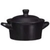 B&M Casserole Dish With Lid - Matte Black -B&M 390145 urban paradise mini casserole dish black