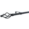 B&M Small Black Twist Curtain Pole 122-213cm -B&M 390197 black small twist pole 3