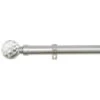 B&M Shiny Nickle Gem Curtain Pole 120 - 220cm -B&M 390203 390206 shiny nickle gem curtain pole 1